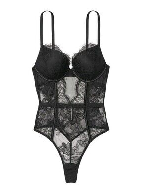 Victoria's Secret Bombshell Teddy Bodysuit ( Adds 2 Cup Sizes) SIZE M 36C